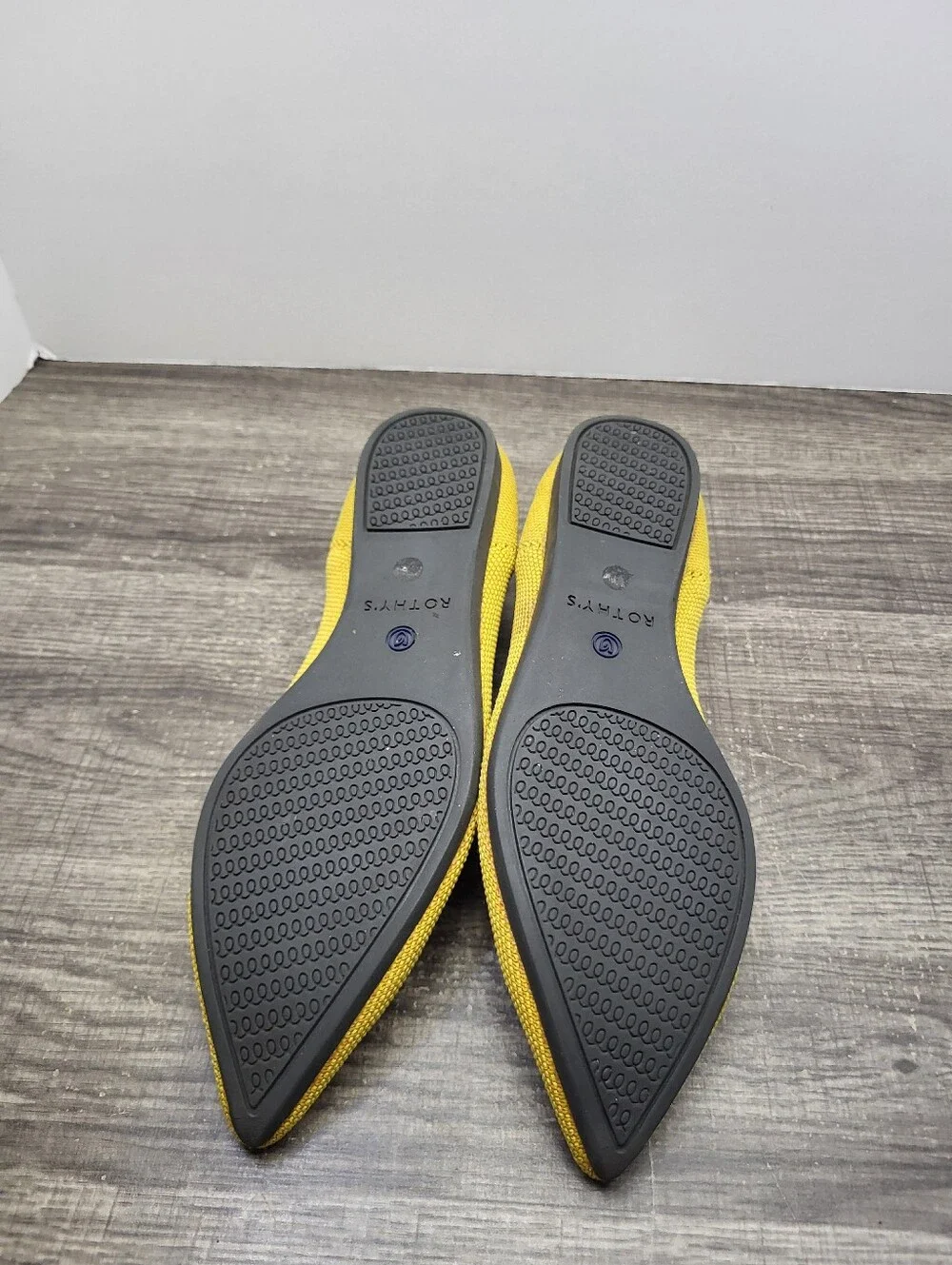 Rothy's The Point Flat Shoes Loafers Women's Size 6.5 Yellow